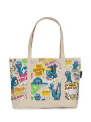 Sesame Street: The Monster at the End of This Book Large Zippered Tote 