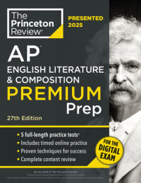 Cover of Princeton Review AP English Literature & Composition Premium Prep, 27th Edition cover