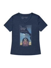 A Wrinkle in Time (Retro Cover) Women's Relaxed V-Neck T-Shirt X-Large 