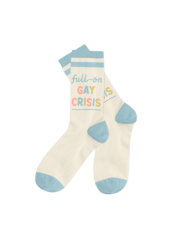 Heartstopper: Full-on Gay Crisis Socks - Large 