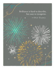 Positively Green Greeting Cards: Congratulations - Brilliance is hard to describe (Pack of 6) 