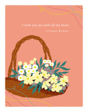 Positively Green Greeting Cards: Birthday - I wish you joy with all my heart (Pack of 6) 