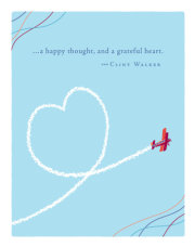 Positively Green Greeting Cards: Thank You - ...a happy thought, and a grateful heart. (Pack of 6) 