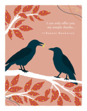 Positively Green Greeting Cards: Thank You - I can only offer you my simple thanks (Pack of 6) 