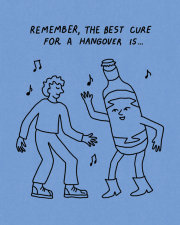 Humor Us Greeting Cards: Birthday - Remember, the best cure for (Pack of 6) 