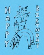 Humor Us Greeting Cards: Birthday - Happy Birthday (Pulling a muscle) (Pack of 6) 