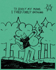 Humor Us Greeting Cards: Just For Laughs - To boost my mood, I tried (Pack of 6) 