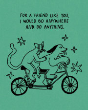 Humor Us Greeting Cards: Friendship - For a friend like you, I would (Pack of 6) 