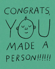 Humor Us Greeting Cards: Baby - Congrats, you made a person (Pack of 6) 