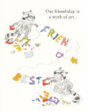 Love Muchly Greeting Cards: Friendship - Our Friendship Is a Work of Art (Pack of 6) 