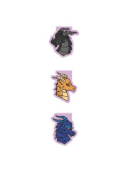 Rebecca Yarros's Fourth Wing: Dragons of Navarre Magnetic Bookmark Set of 3 - Magnetic Bookmarks 