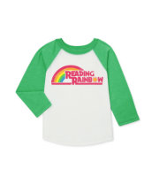 Reading Rainbow 3/4 Sleeve Youth Raglan Medium 