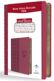 Biblia Reina Valera Revisada 1960 letra súper gigante, símil piel fucsia rosada / Spanish Bible RVR 1960 Super Giant Print, Fuchsia Pink Leathersoft 