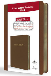 Biblia Reina Valera Revisada 1960 letra súper gigante, símil piel marrón / Spanish Bible RVR 1960 Super Giant Print, Brown Leathersoft 