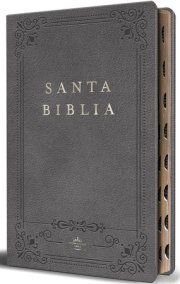 Biblia RVR 1960 letra grande tamaño manual, Piel gris con índice / Spanish Bible RVR 1960 Handy Size Large Print Leathersoft Gray with index 