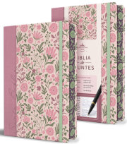 Biblia de Apuntes RVR 1960 Tapa dura, Rosada con flores / Spanish Journalling Bible RVR 1960 Hardcover Pink with Flowers 