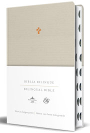 Biblia Bilingüe Reina Valera 1960 (ESV) letra grande tapa dura tela marrón con índice/ Bilingual Bible RVR 1960 Large Print Brown Cloth Hardcover with Thumb  