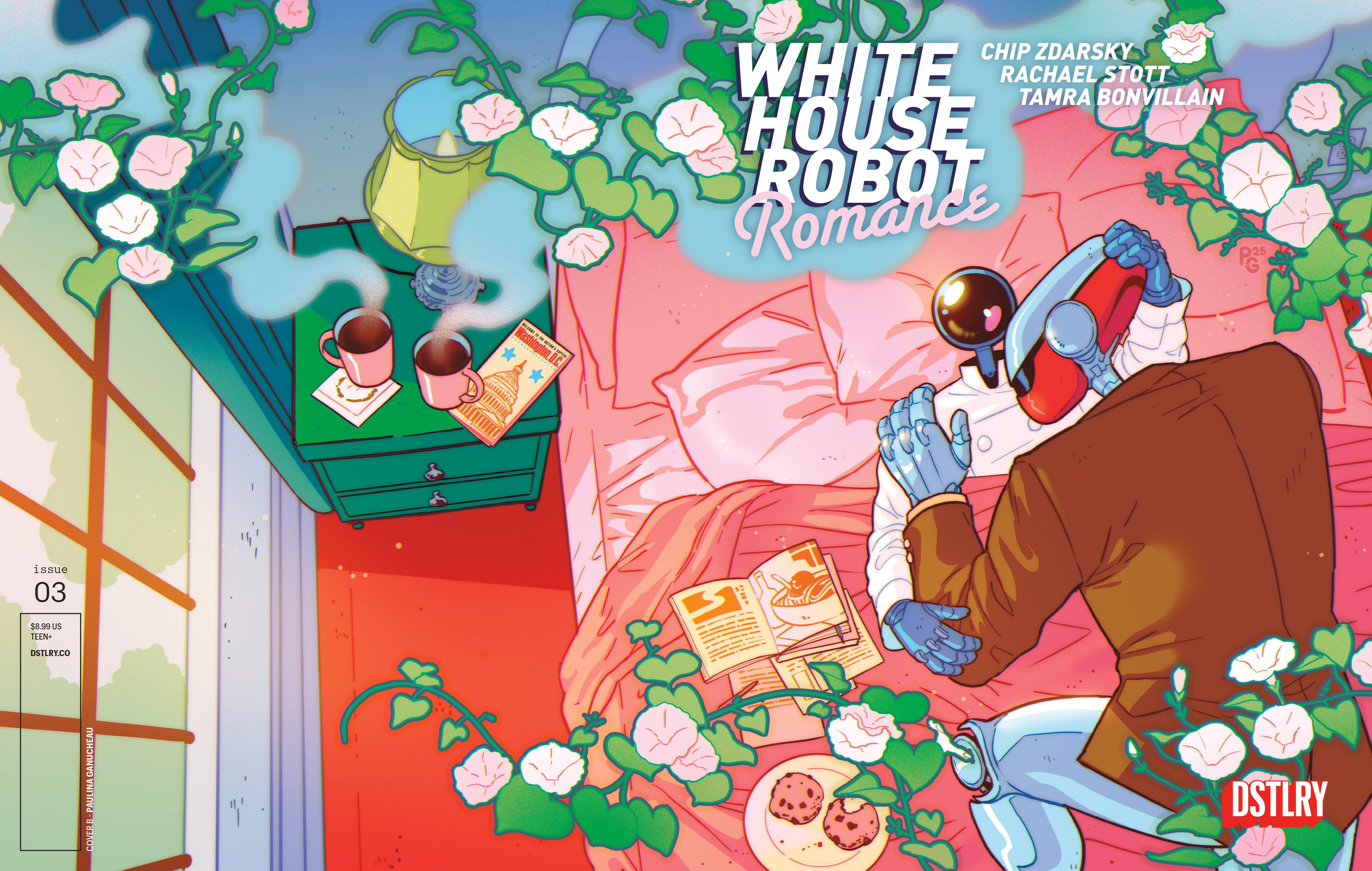 Weekly Pull list - WHITE HOUSE ROBOT ROMANCE #3 CVR B PAULINA GANUCHEAU VARIANT