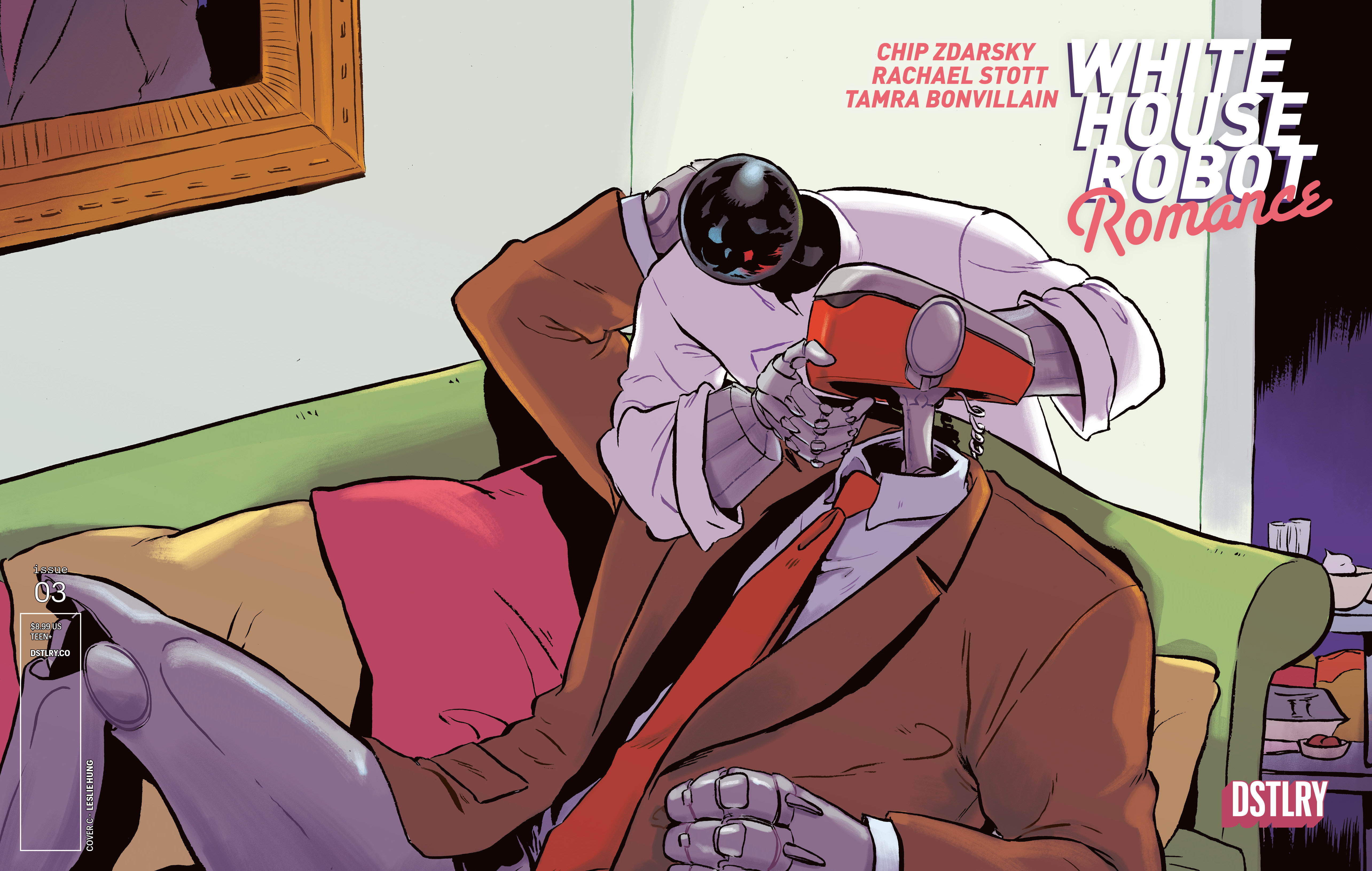 Weekly Pull list - WHITE HOUSE ROBOT ROMANCE #3 CVR C LESLIE HUNG 10 COPY VARIANT