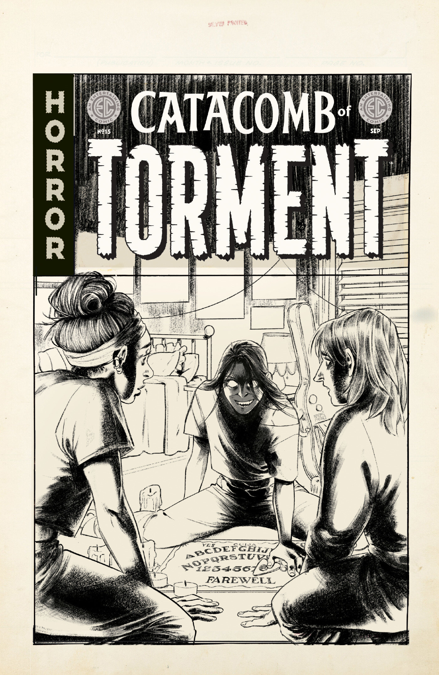 EC Catacomb Of Torment #15 Cover D Inc 1:20 Naomi Franq Black & White Artist Edition Variant