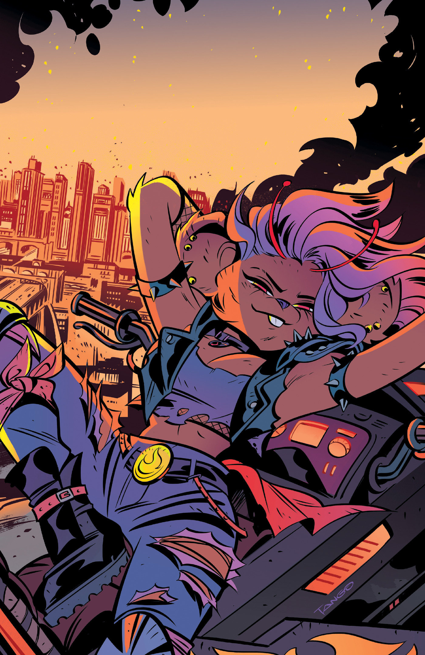 Biker Mice From Mars Scorch #3 Cover C 1 in 10 Tango Full Art Variant
