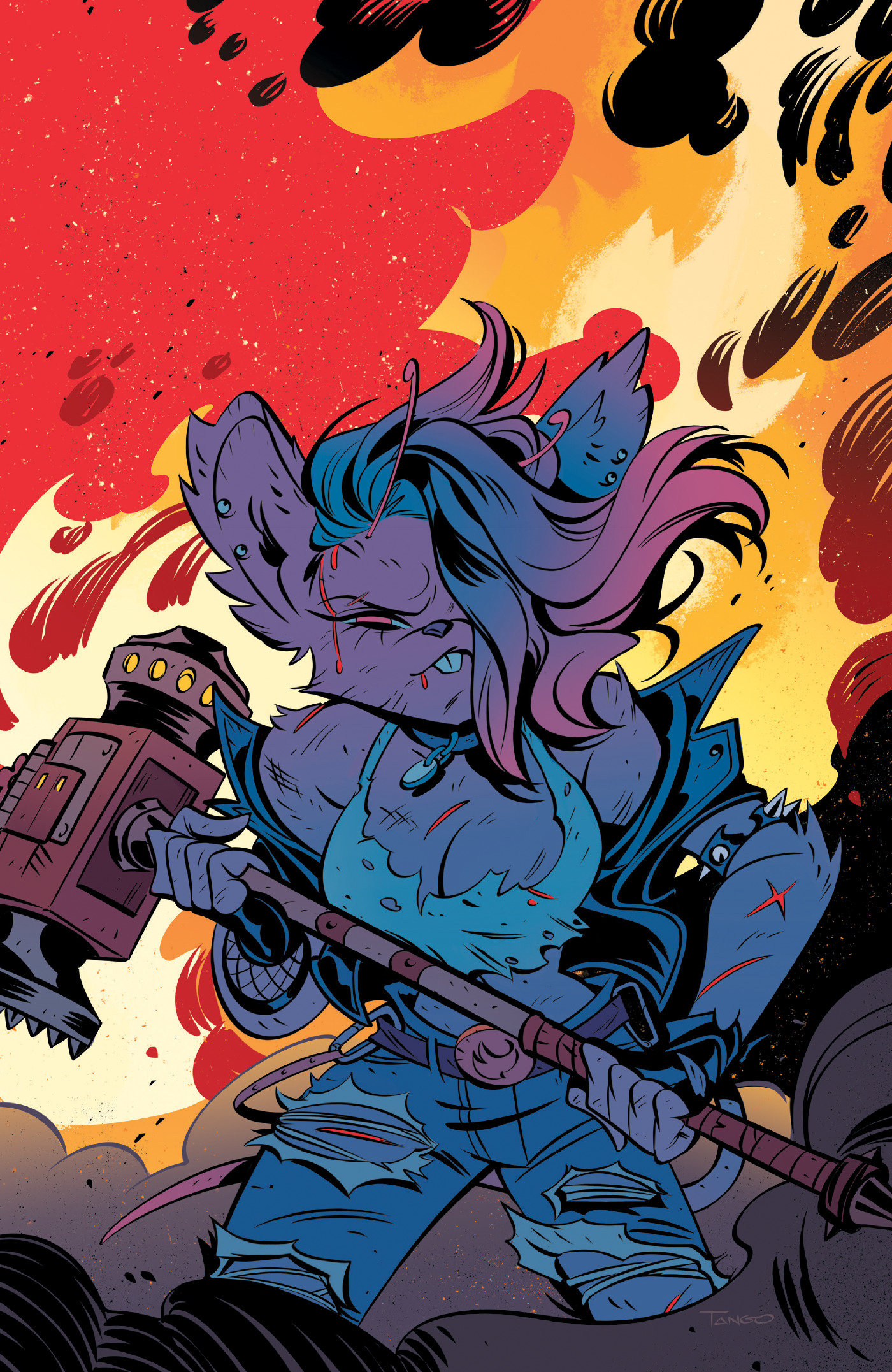 Biker Mice From Mars Scorch #4 Cover C Tango Full Art 1 in 10 Variant