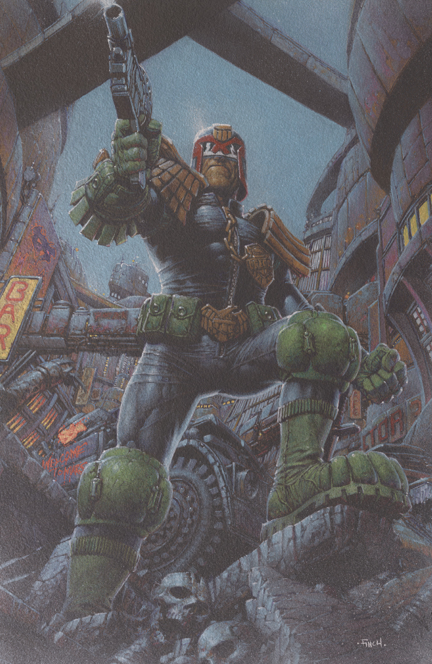 Judge Dredd/Biker Mice From Mars #1 Cover F David Finch Foil Variant
