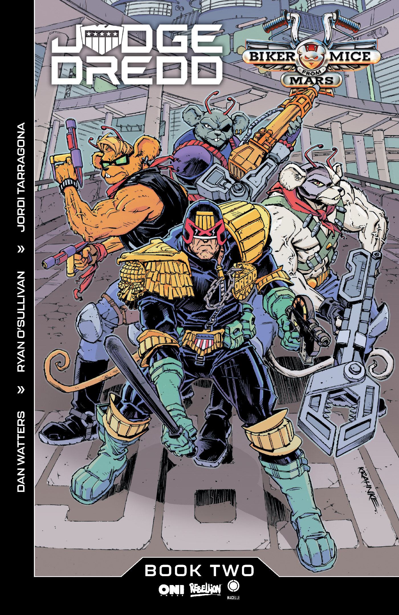 Judge Dredd/Biker Mice From Mars #2 Cover C Andrew Krahnke Variant