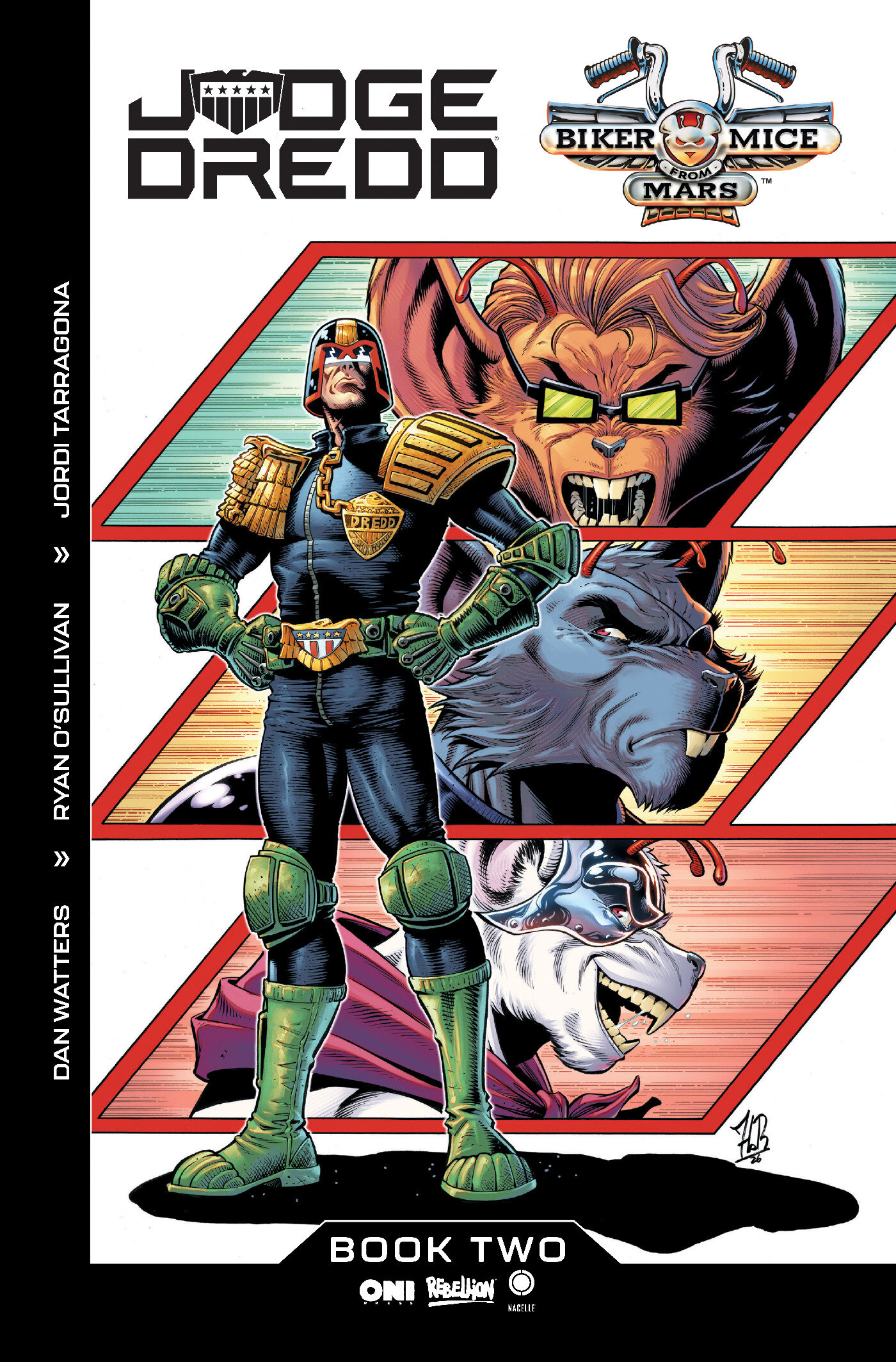 Judge Dredd/Biker Mice From Mars #2 Cover F Jordi Tarragona 1 in 50 Variant