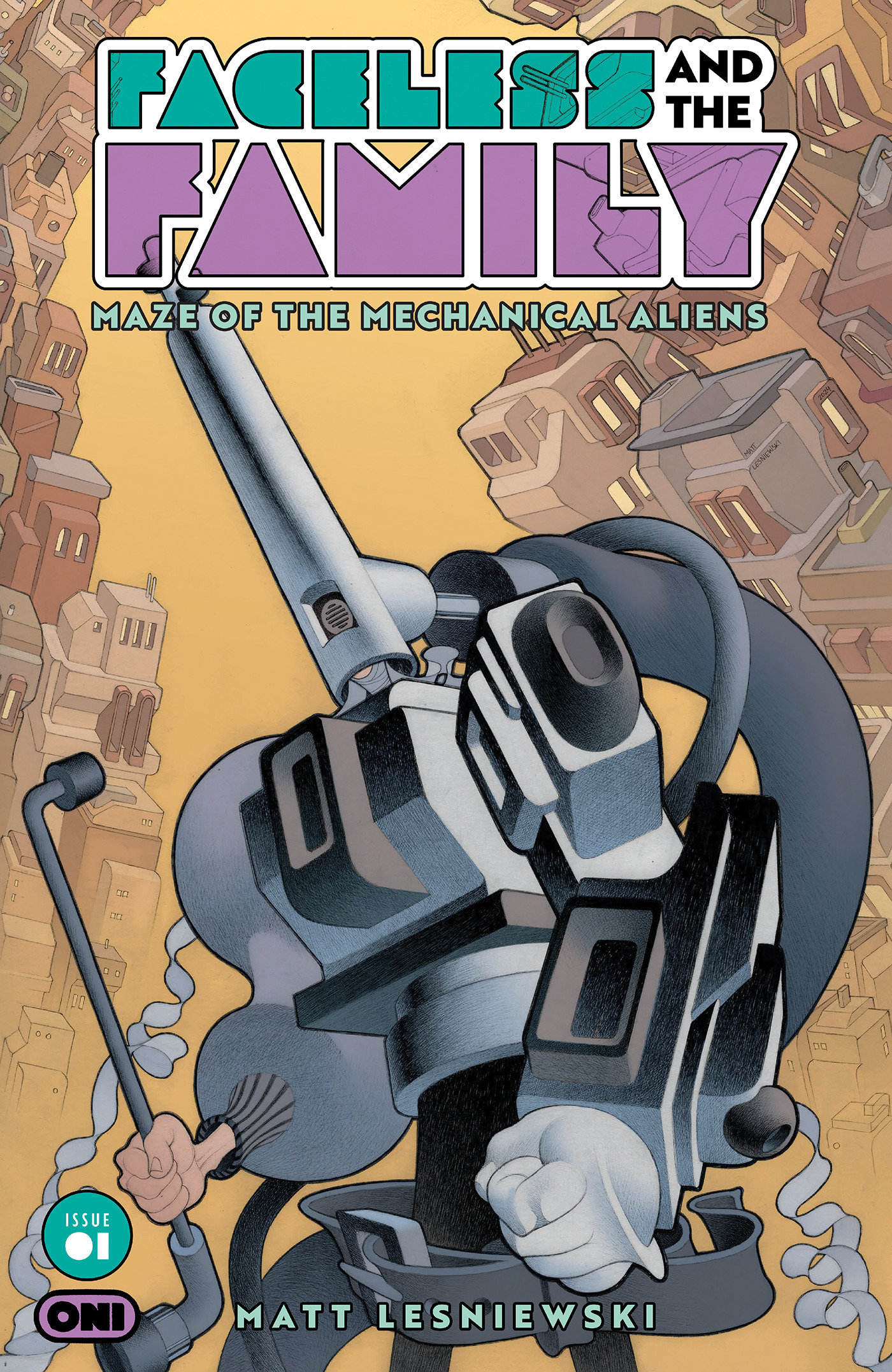 Faceless And The Family Maze Of The Mechanical Aliens #1 3RD Printing
