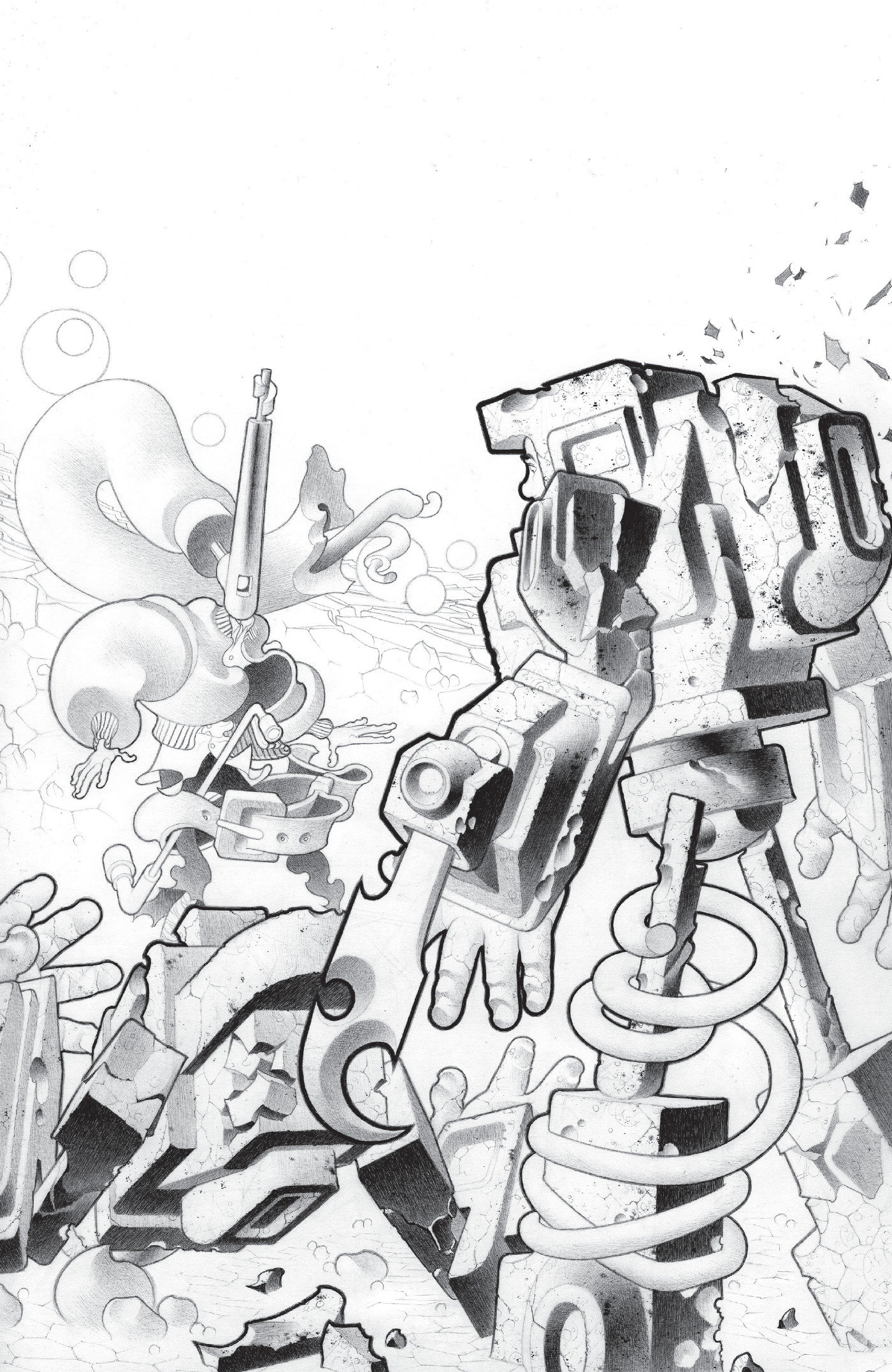 Faceless And The Family Maze Of The Mechanical Aliens #3 Cover C 1 in 10 Matt Lesniewski Variant