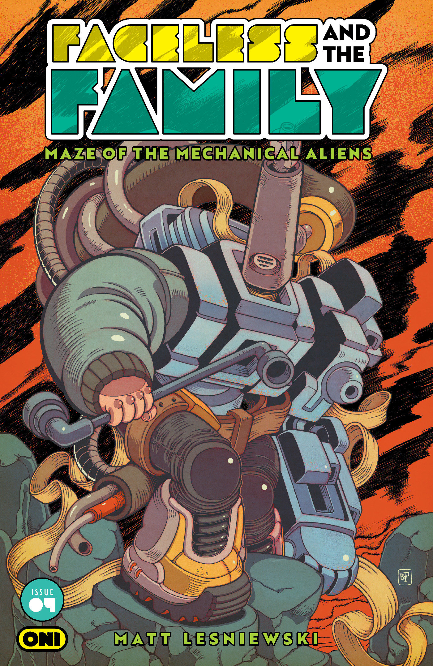 Faceless And The Family Maze Of The Mechanical Aliens #4 Cover B Billy Fowler Variant