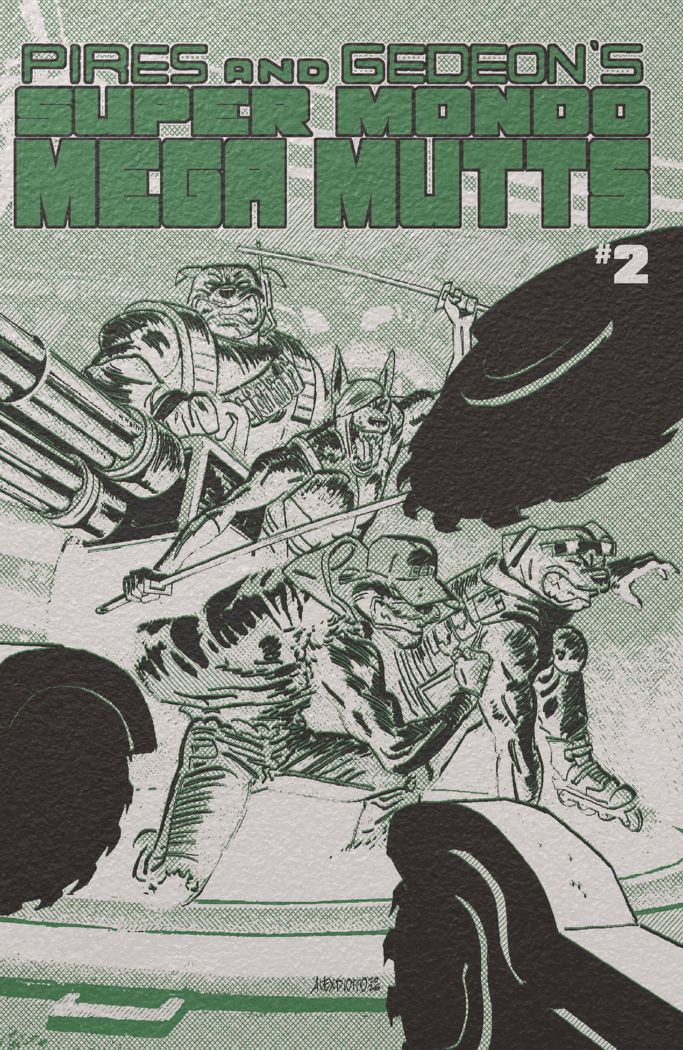 Super Mondo Mega Mutts #2 Cover E Alex Diotto Foil Variant
