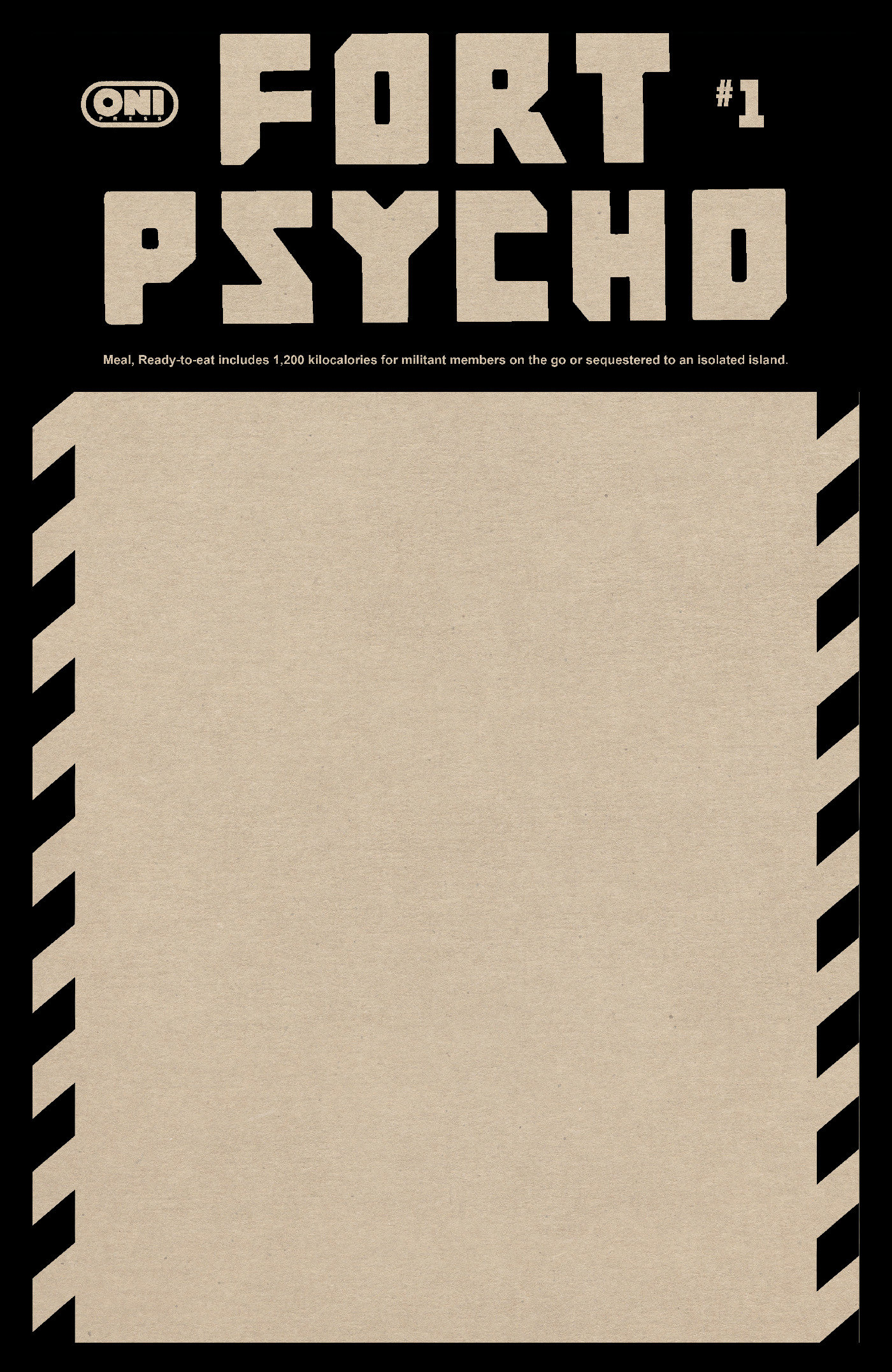 Fort Psycho #1 Cover E Blank Sketch Variant