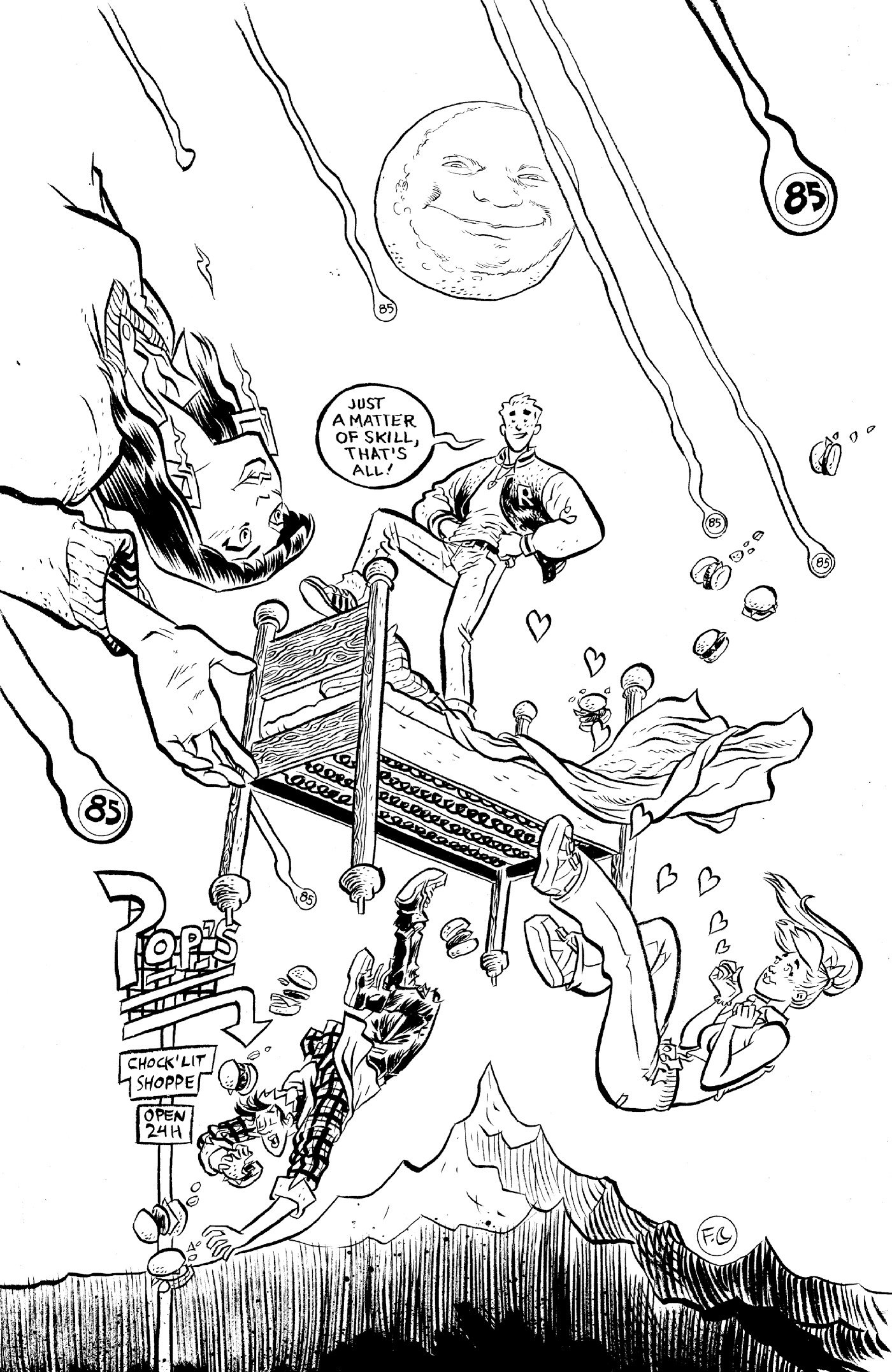 Archie #4 Cover J Fabio Moon Black & White 1 in 100 Variant