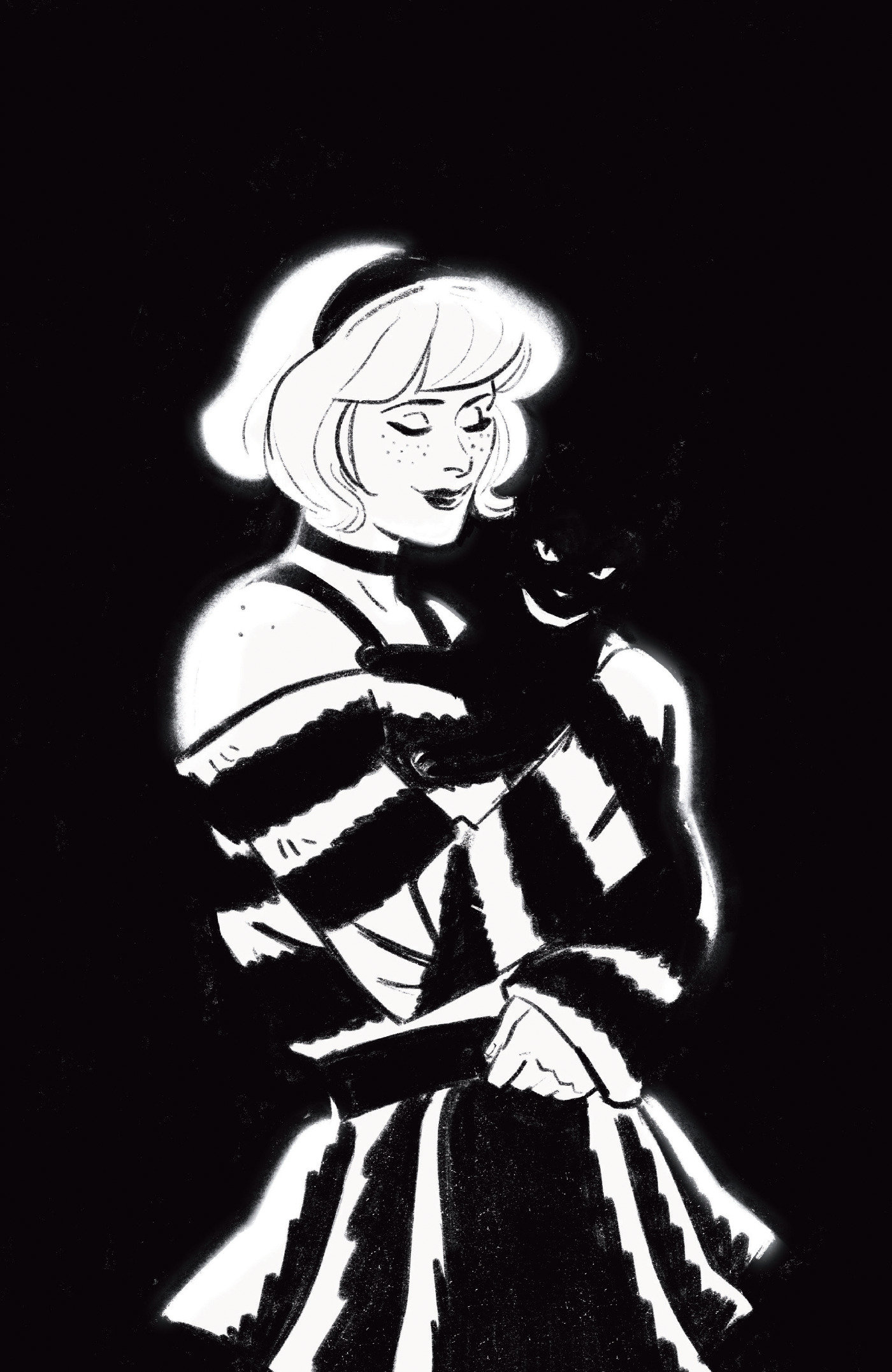 Sabrina The Teenage Witch #3 Cover F Lauren Knight Black & White 1 in 100 Variant