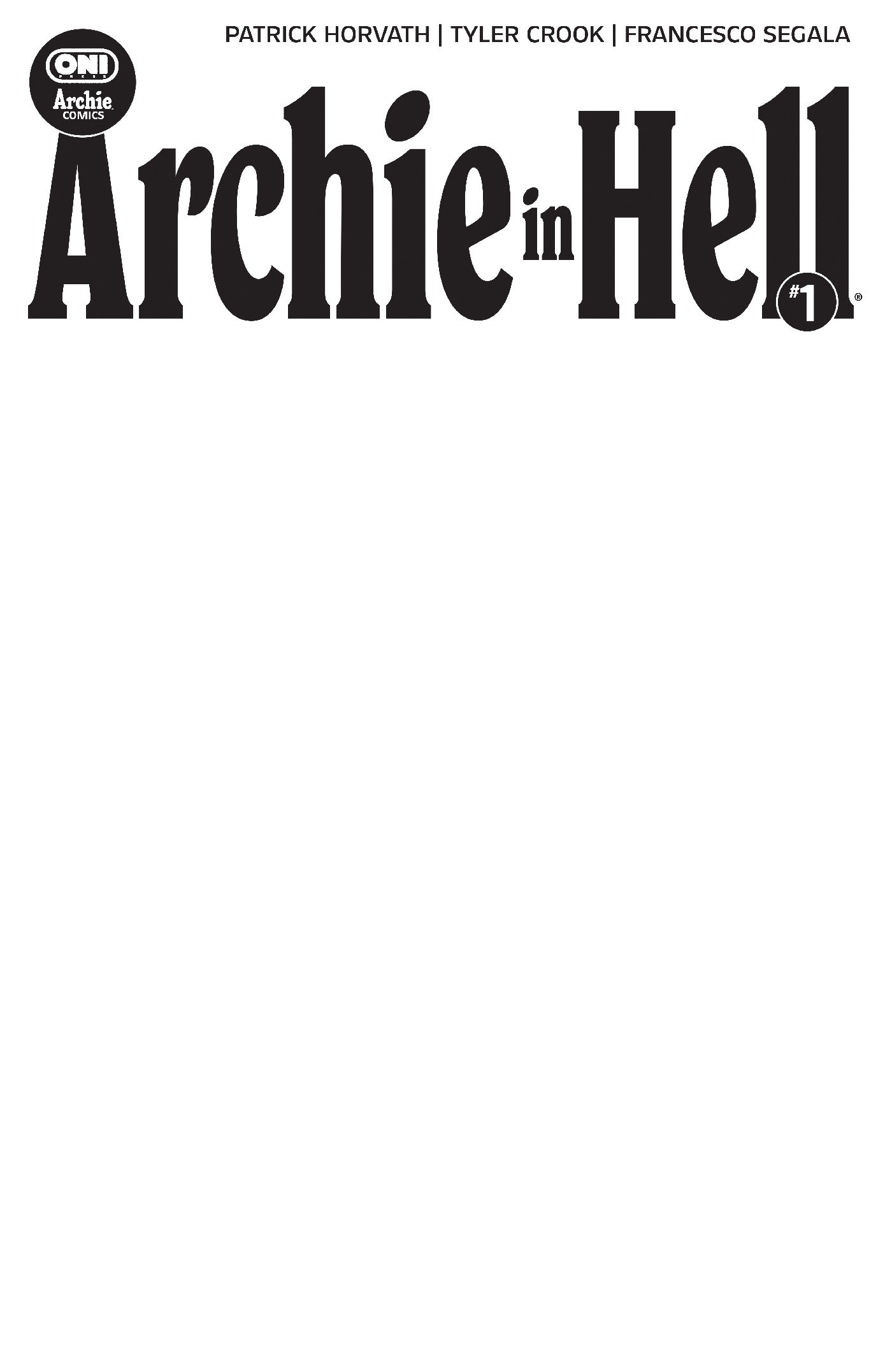 Archie In Hell #1 Cover E Blank Sketch Variant