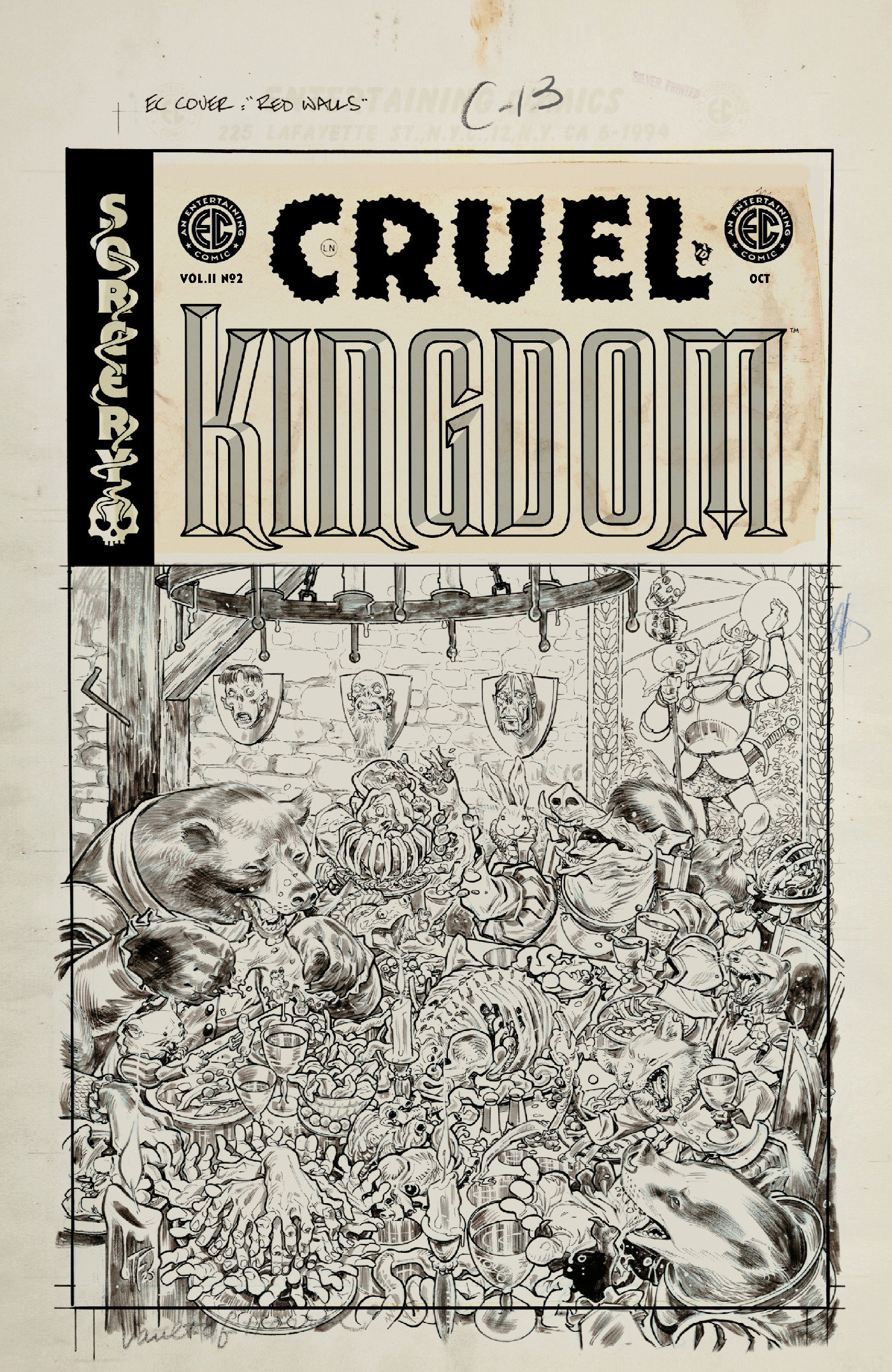 EC Cruel Kingdom 2 #2 Cover D Inc 1:20 Tom Fowler Black & White Artist Edition Variant