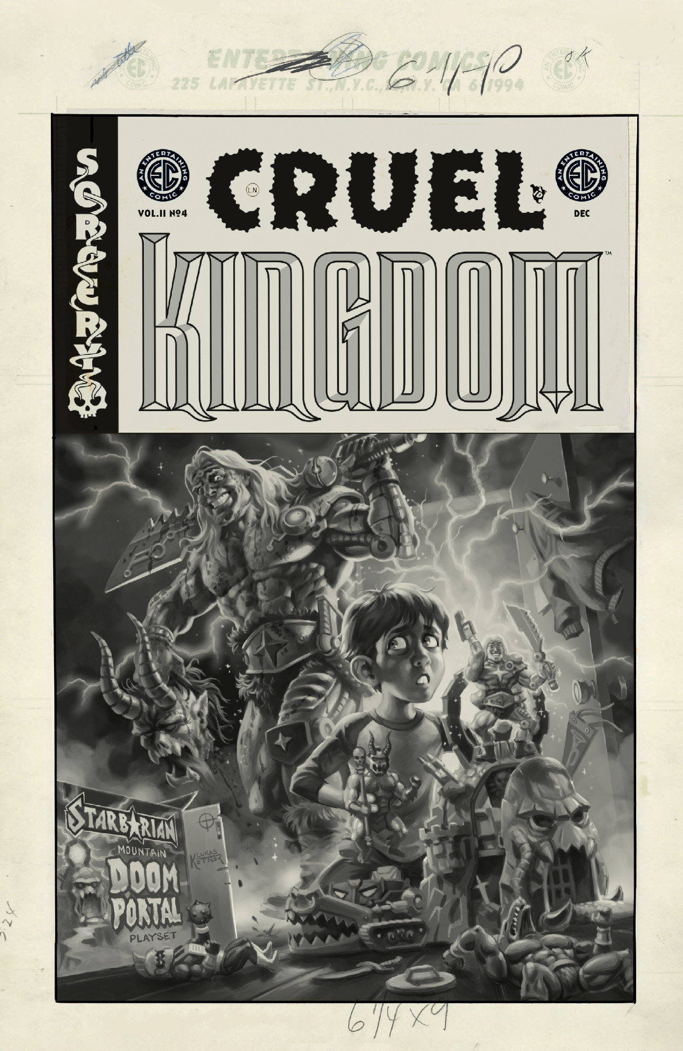 EC Cruel Kingdom 2 #4 Cover D Lukas Ketner Black & White Artist Edition 1:20 Variant