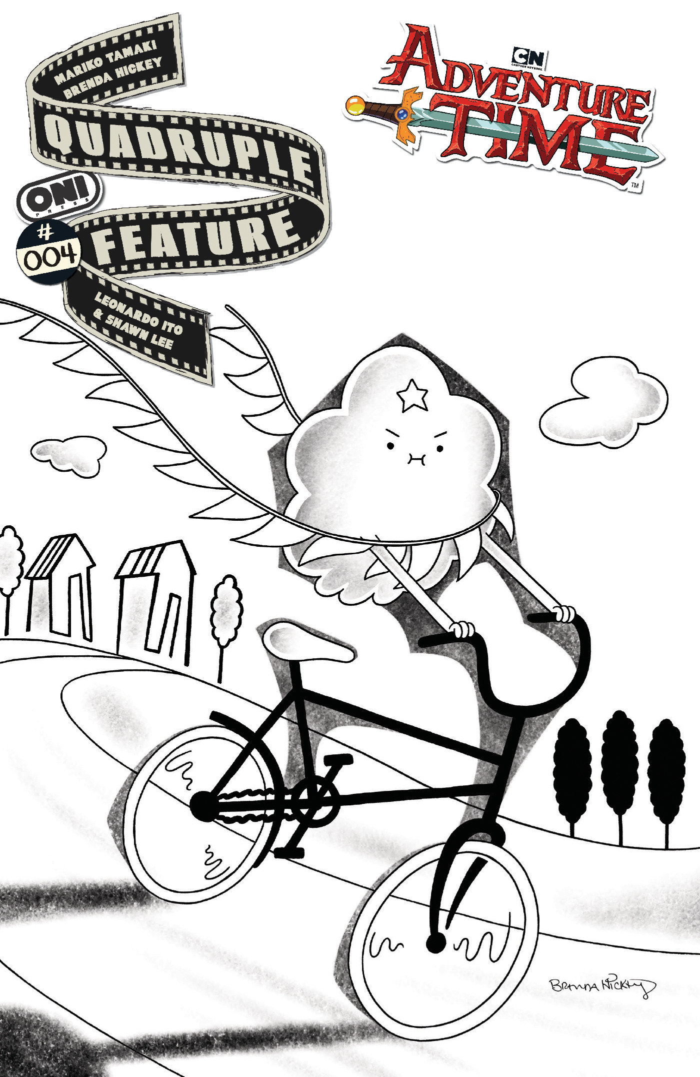 Adventure Time Quadruple Feature #4 Cover D Inc 1:20 Brenda Hickey Variant