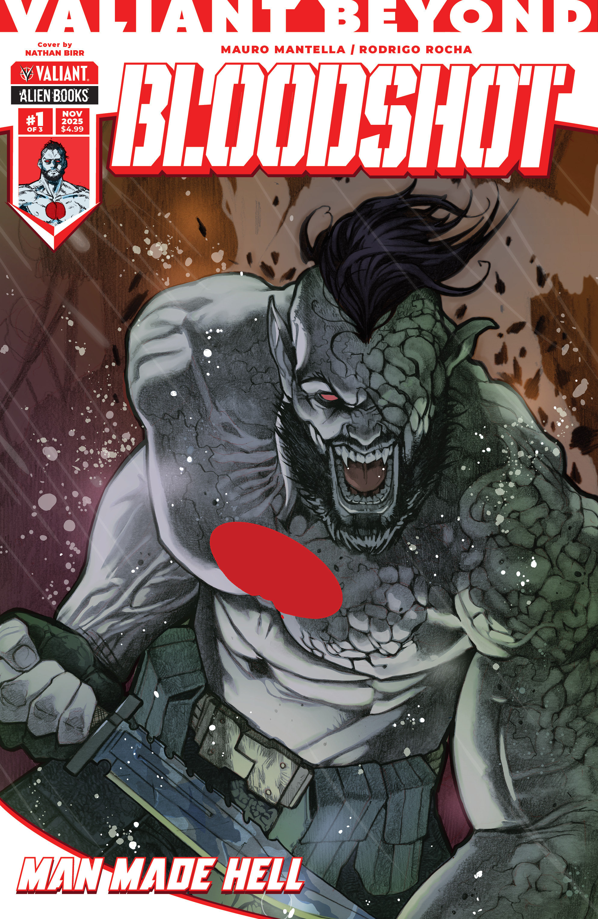 Weekly Pull list - Valiant Beyond: Bloodshot #4--Man Made Hell #1 Variant C (Birr)