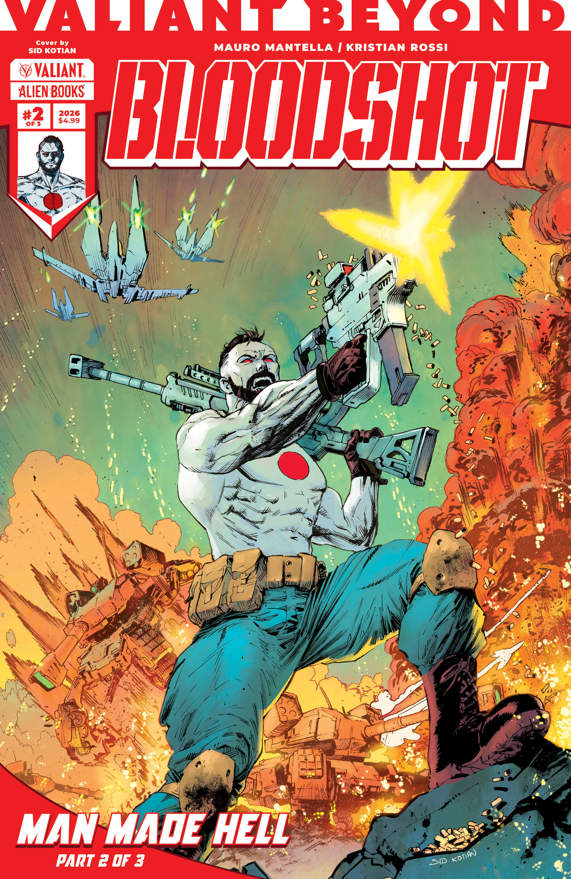 Valiant Beyond: Bloodshot #5  Man Made Hell #2 Variant B (Kotian)