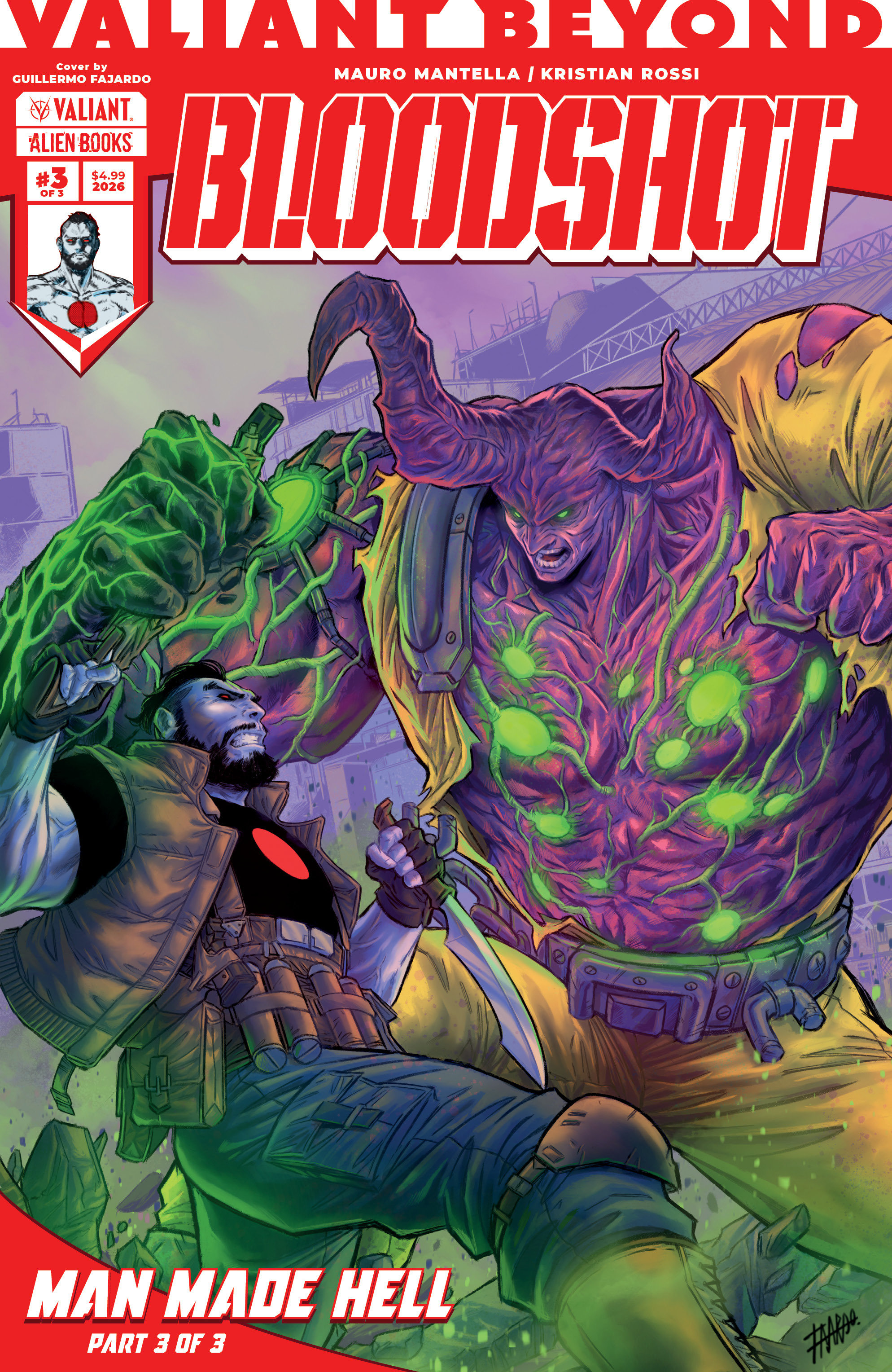 Valiant Beyond: Bloodshot #6  Man Made Hell #3 Cover A (Fajardo)