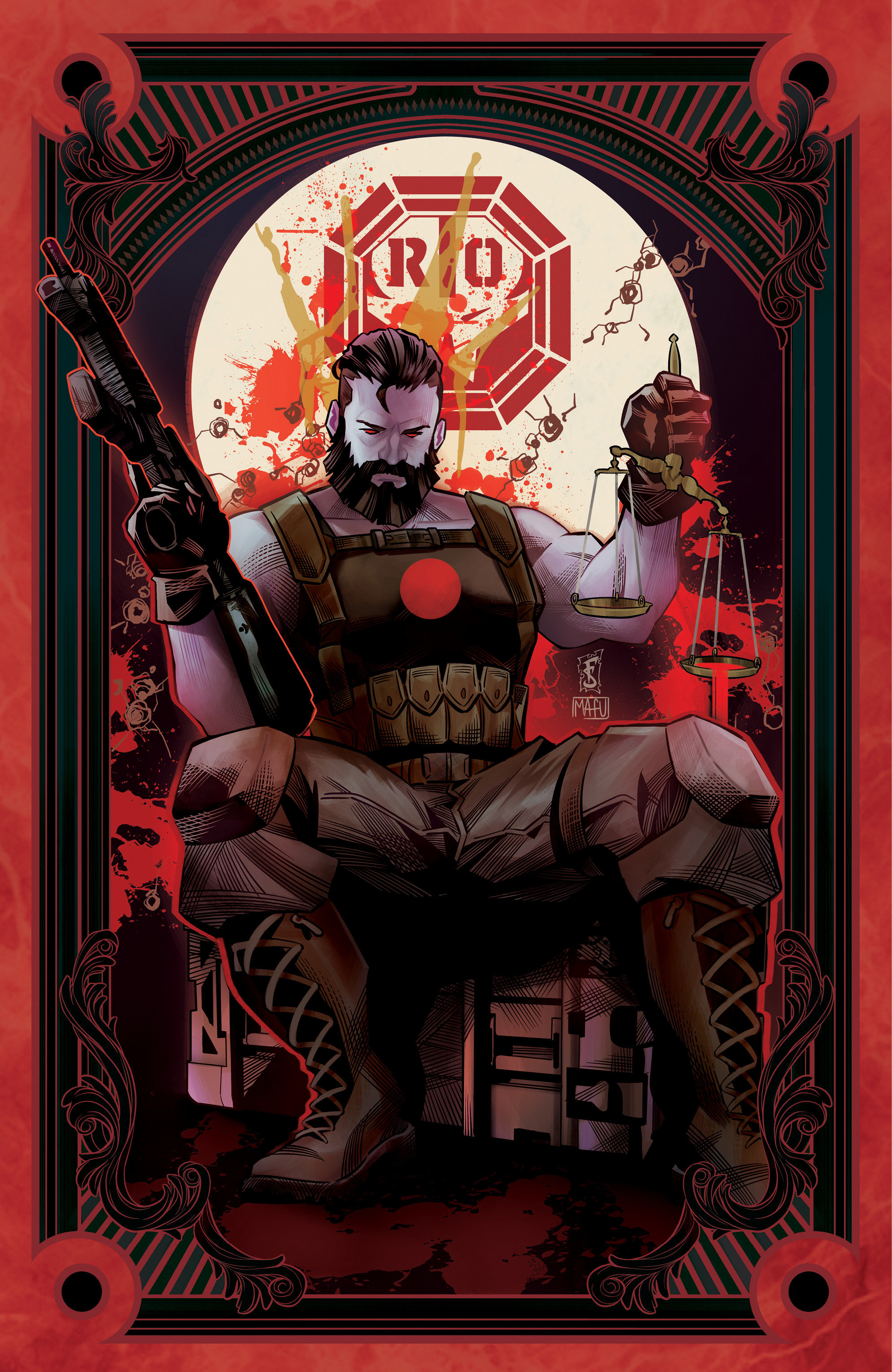 Valiant Beyond: Bloodshot #7  Toy Soldiers #1 Variant B (Sabbatini Full Art Tarot Variant)