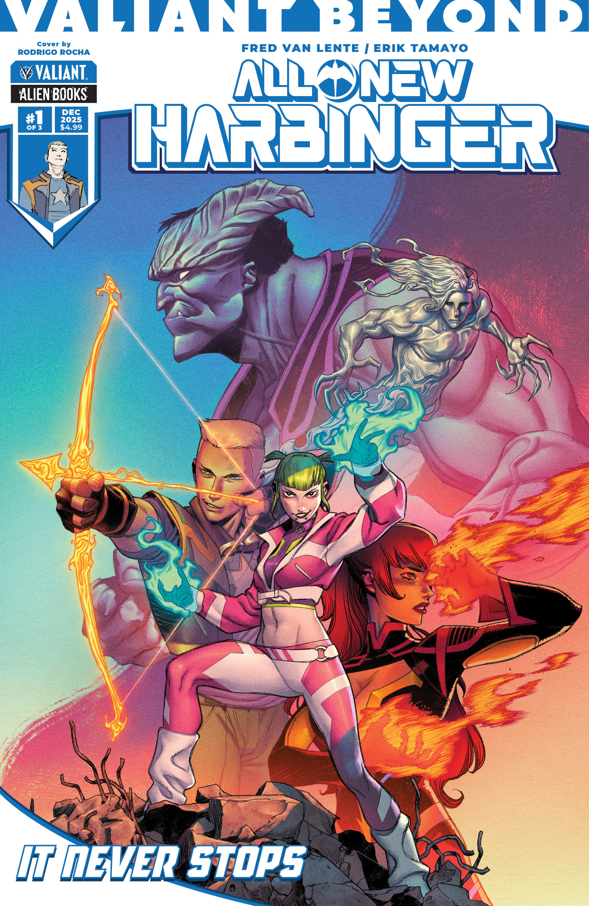 Valiant Beyond: All New Harbinger #4  It Never Stops #1 Cover A (Rocha)