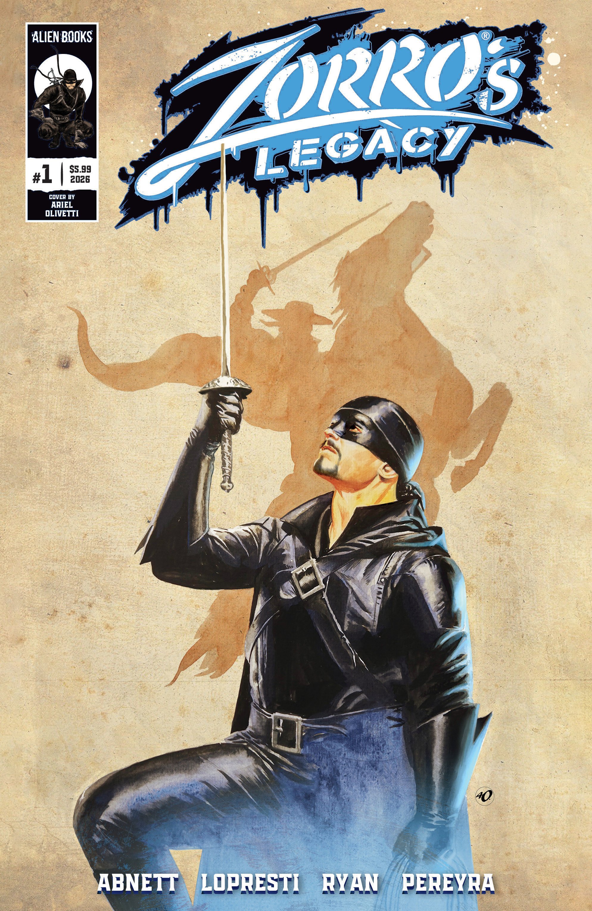 Zorro's Legacy #1 Variant Ri (15) (Olivetti)