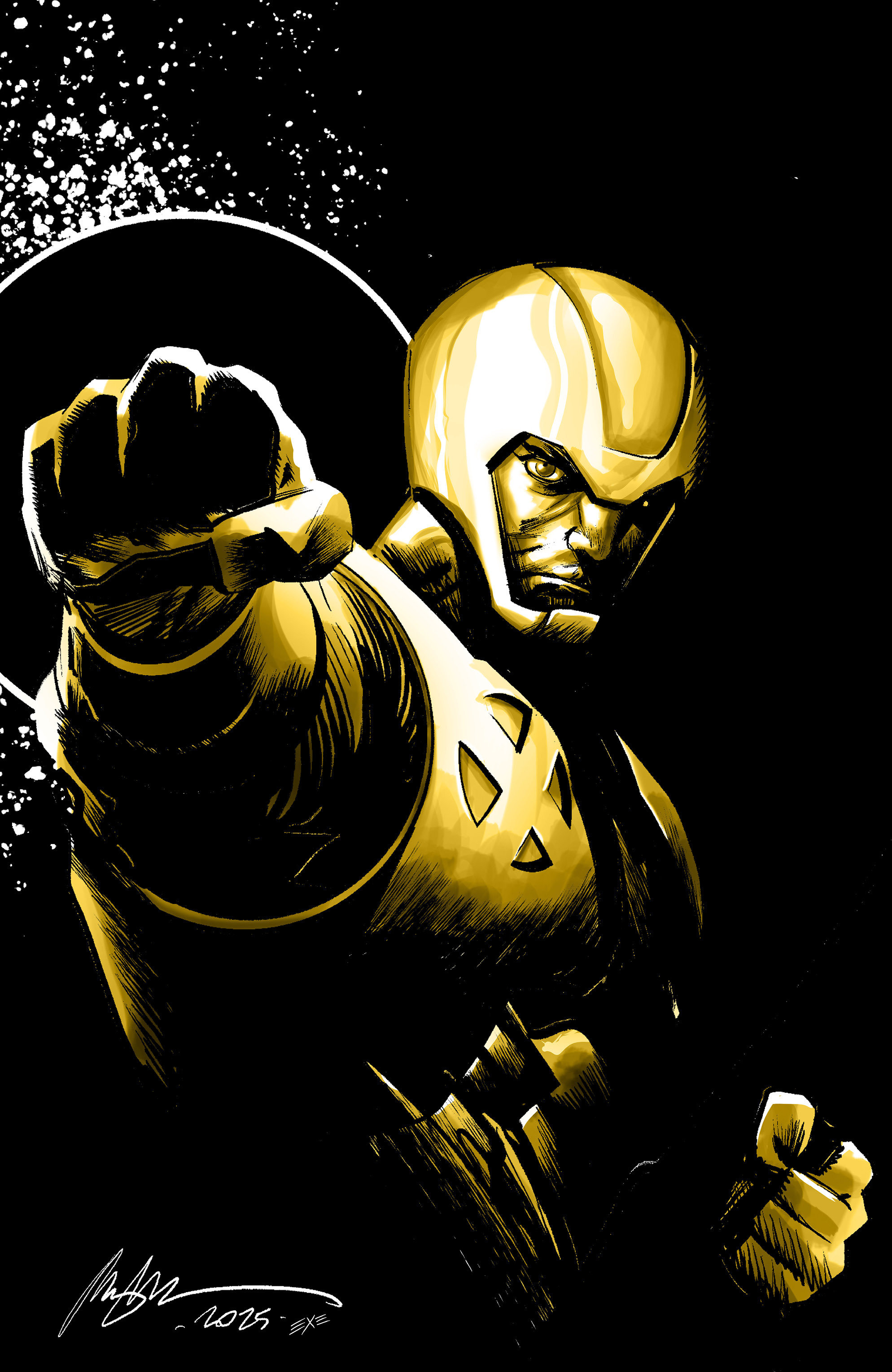 X O Manowar: Black, White & Gold #2 Variant C (Albuquerque Full Art)