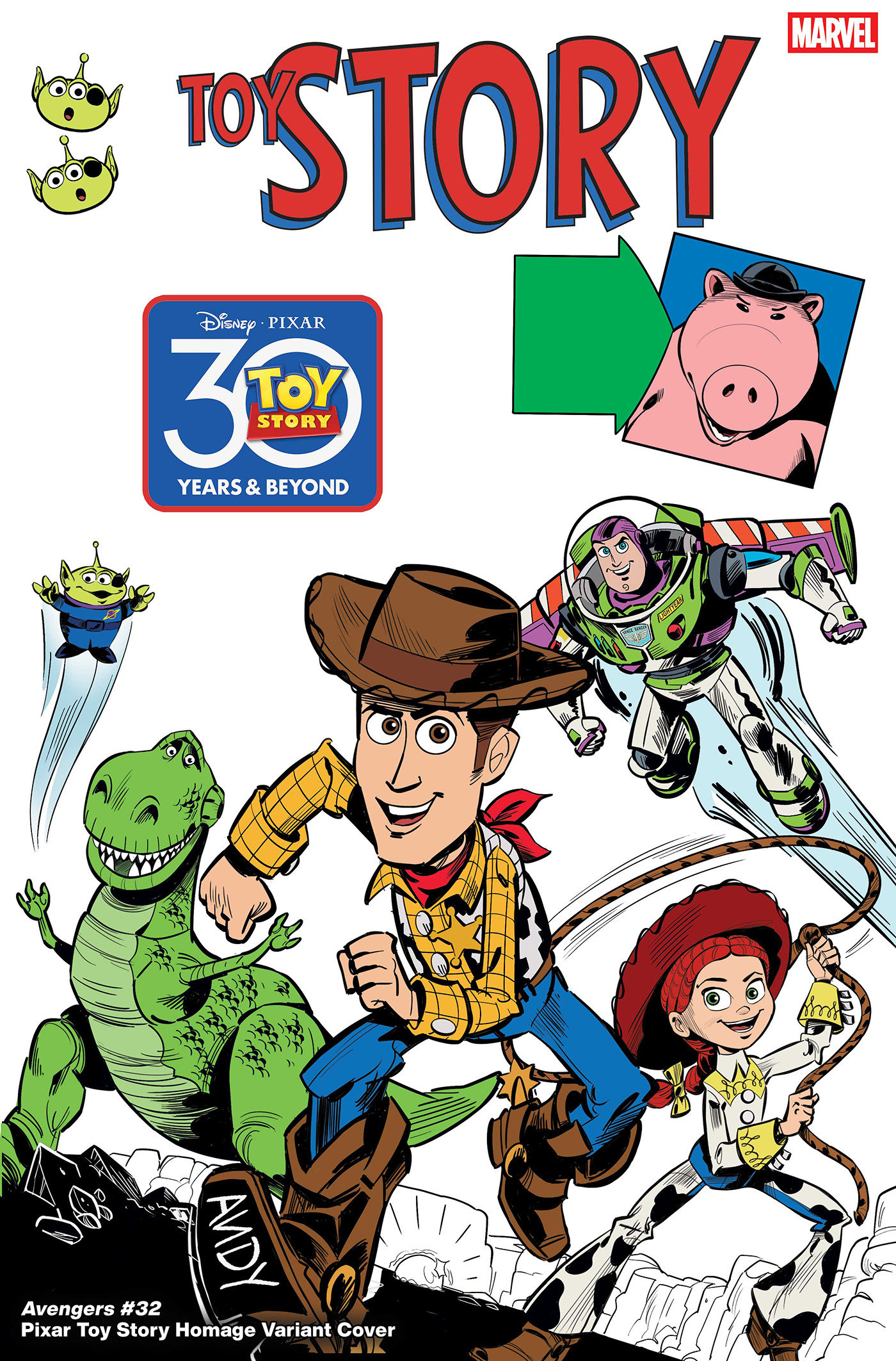 Avengers #32 Marco Forcelloni Pixar Toy Story Homage Variant