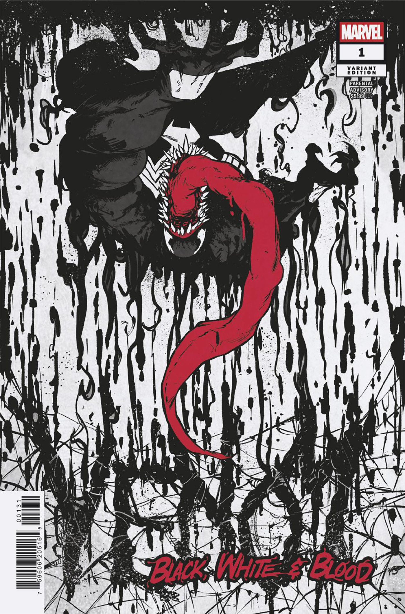 Weekly Pull list - VENOM: BLACK, WHITE & BLOOD #1 SANFORD GREENE VARIANT