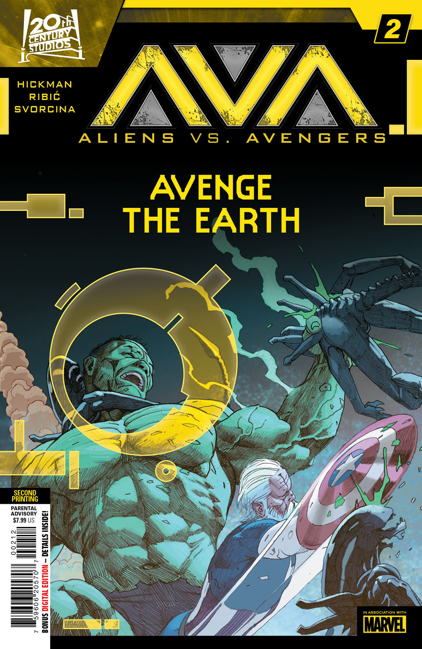 Aliens vs. Avengers #2 Esad Ribic 2 Nd Printing Variant